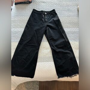Black zara wide leg jeans